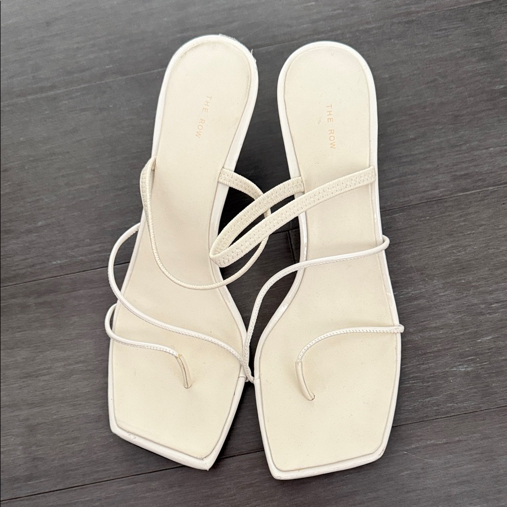 The Row Women's Ivory Strappy Sandals
